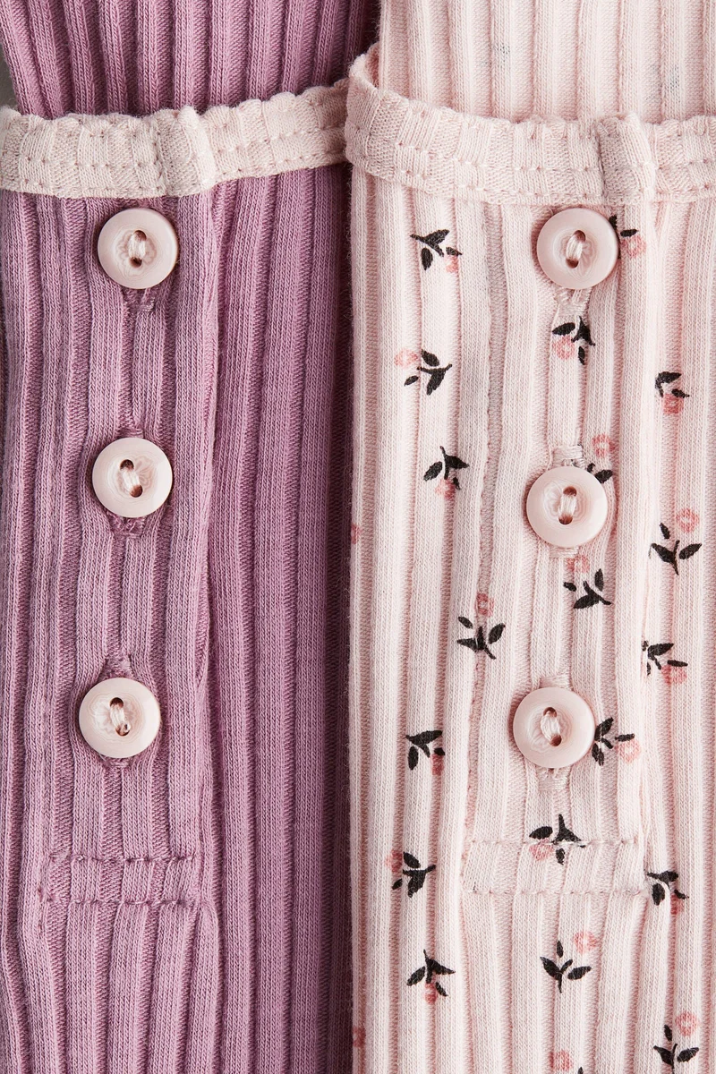 H&M 2-pack ribbed cotton tops