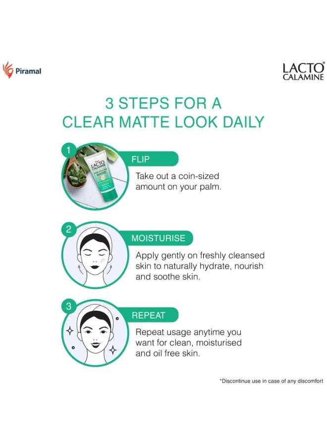 Lacto Calamine Aloe Vera Gel For Face | 150g | Moisturizer For Face With 99% Pure Natural AloeVera, Vitamin E & Glycerin For Hydrating Skin, Body & Hair | No Parabens, No Sulphates - Image 2