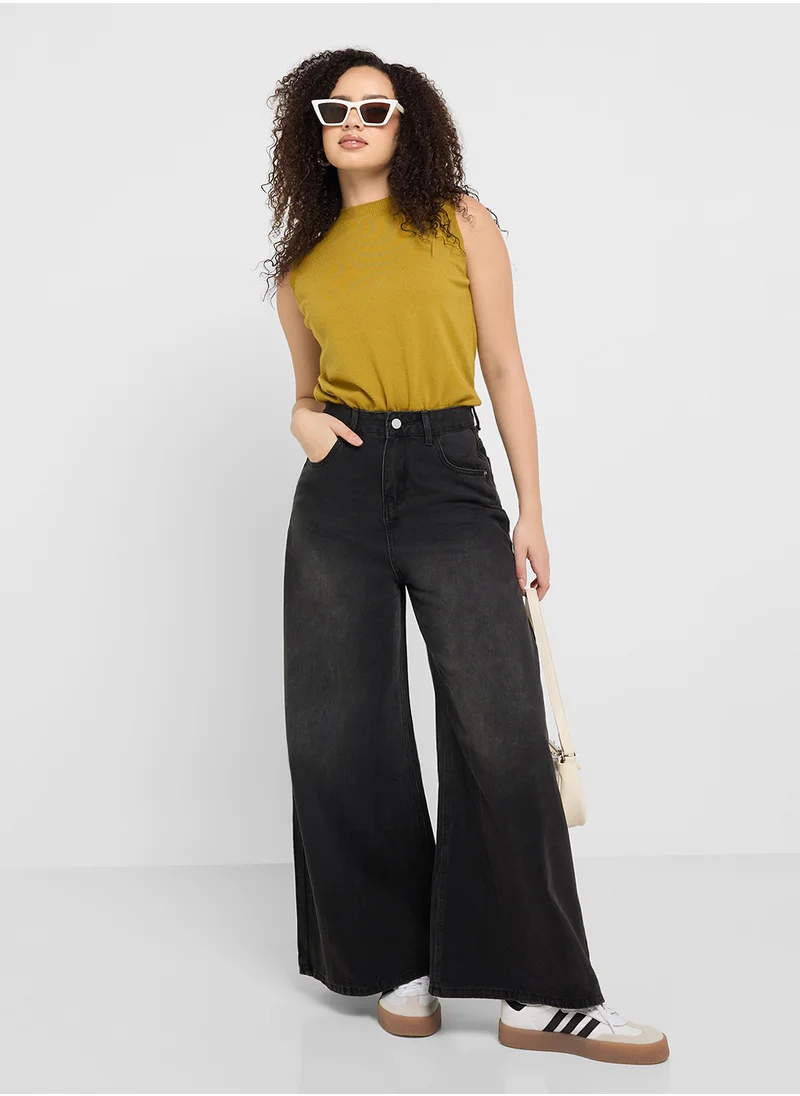 Ginger High Waist Wide Leg Jeans