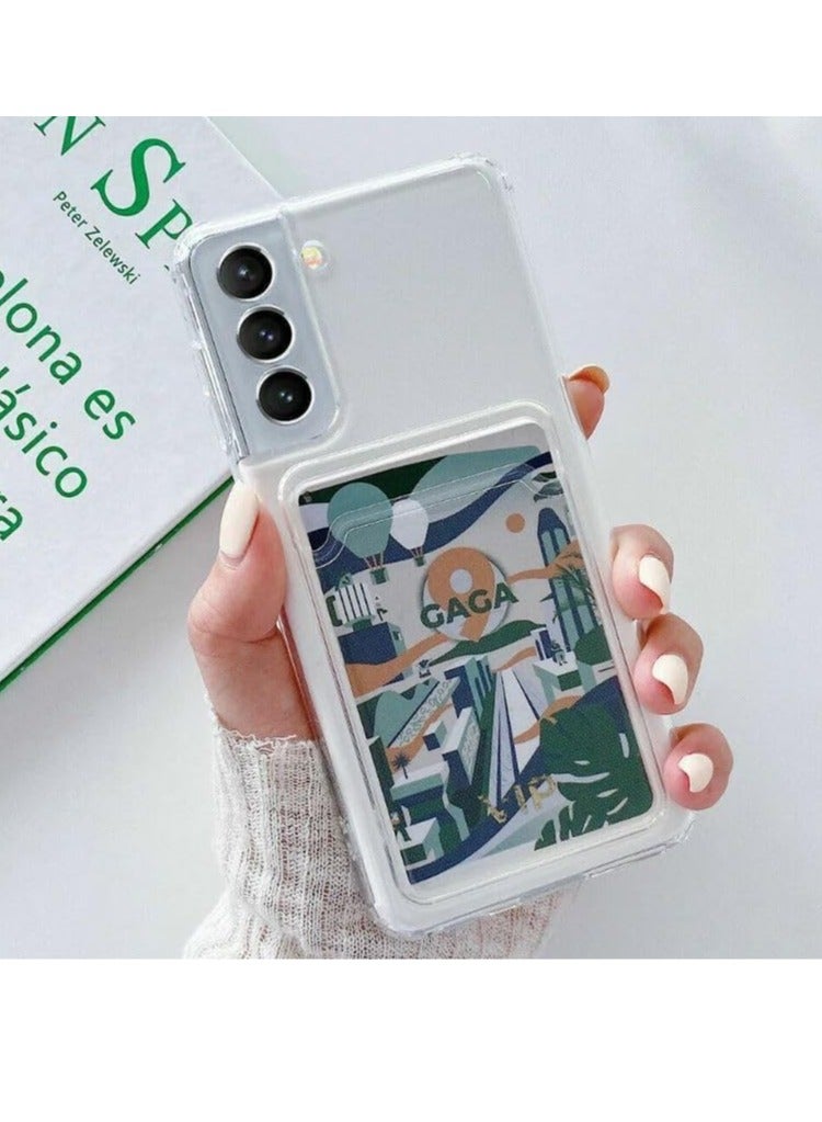 Compatible with Samsung Galaxy S21 plus Case Cover Premium Slim Soft Shockproof Wallet Case with Card Holder and Camera Protection for Samsung S21+ (Samsung Galaxy S21+)  - Image 2