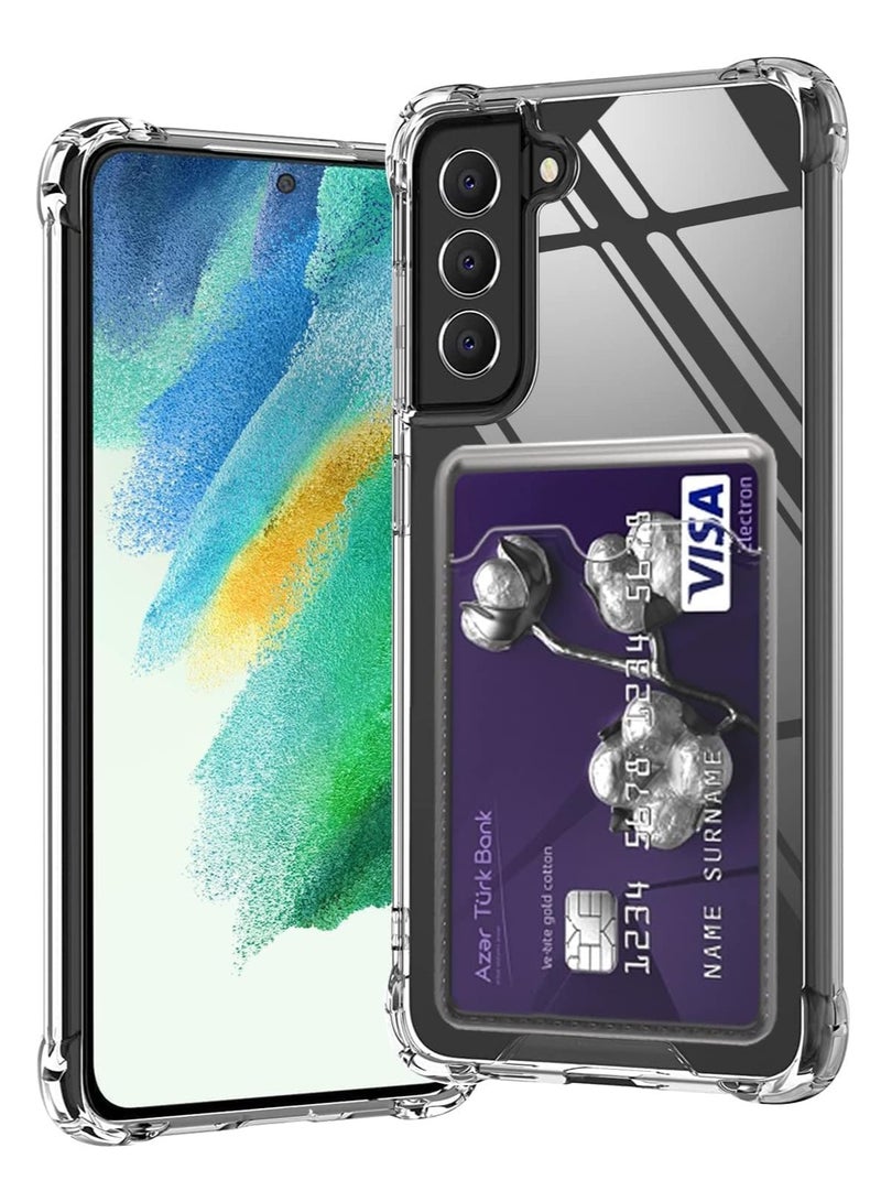 Compatible with Samsung Galaxy S21 plus Case Cover Premium Slim Soft Shockproof Wallet Case with Card Holder and Camera Protection for Samsung S21+ (Samsung Galaxy S21+)  - Image 3