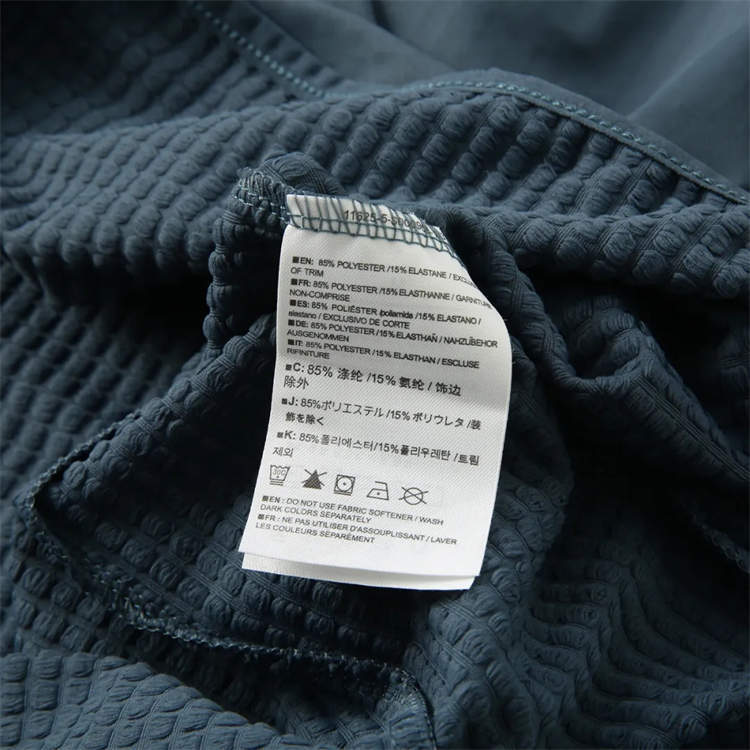 Knitted Three-Dimensional Outdoor High-End! Autumn Adhesive Pocket Loose Elastic Quick-Drying Breathable Casual Round Neck Long Sleeve T-Shirt - Image 5