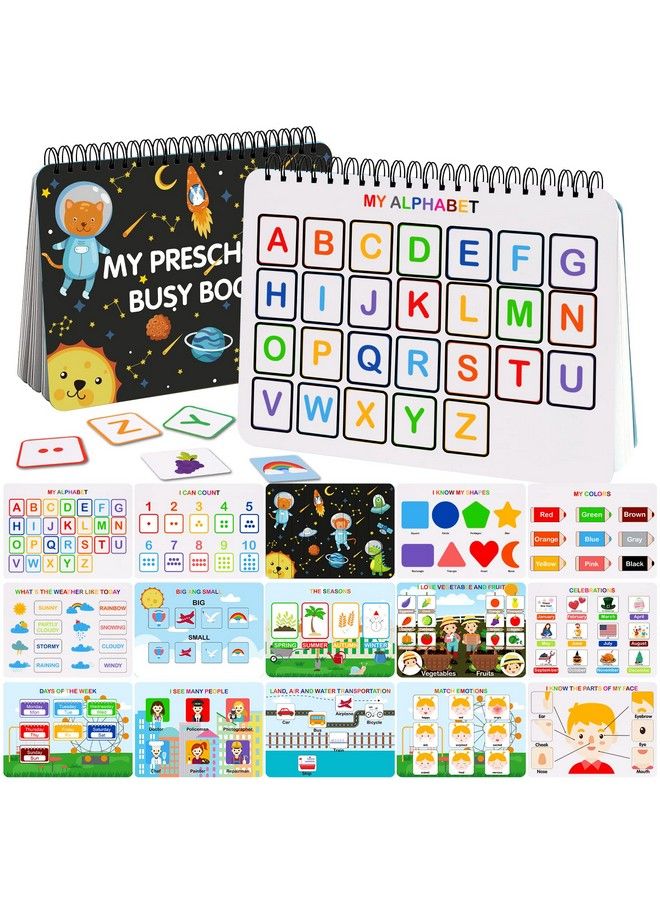 HAN-MM Montessori Preschool Learning Activities Newest 30 Themes Busy Book Preschool Workbook Activity Binder Montessori Toys For Toddlers Autism Learning Materials And Tracing Coloring Book - Image 1