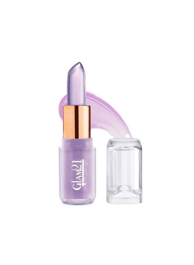 Glam 21 Jelly Pop Fruity Gel Lipstick| Moisturising | Glossy Finish | Gives A Natural Colour | Lightweight | 03- Blueberry Purple, 3.5Gm - Image 1