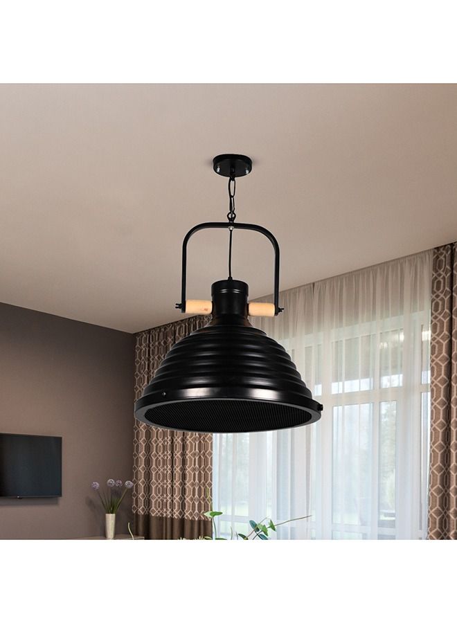El Rawda Lighting Tassel Ceiling Lamp | modern decorative LED E27 pendant light ceiling lamp hanging | suitable for any room | Color: Black | Size: 65x40 cm - Image 4