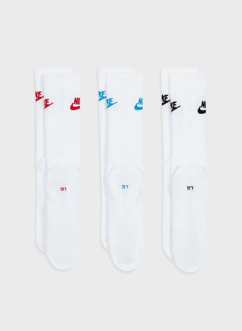 Nike 3 Pack Everyday Essential Crew Socks
