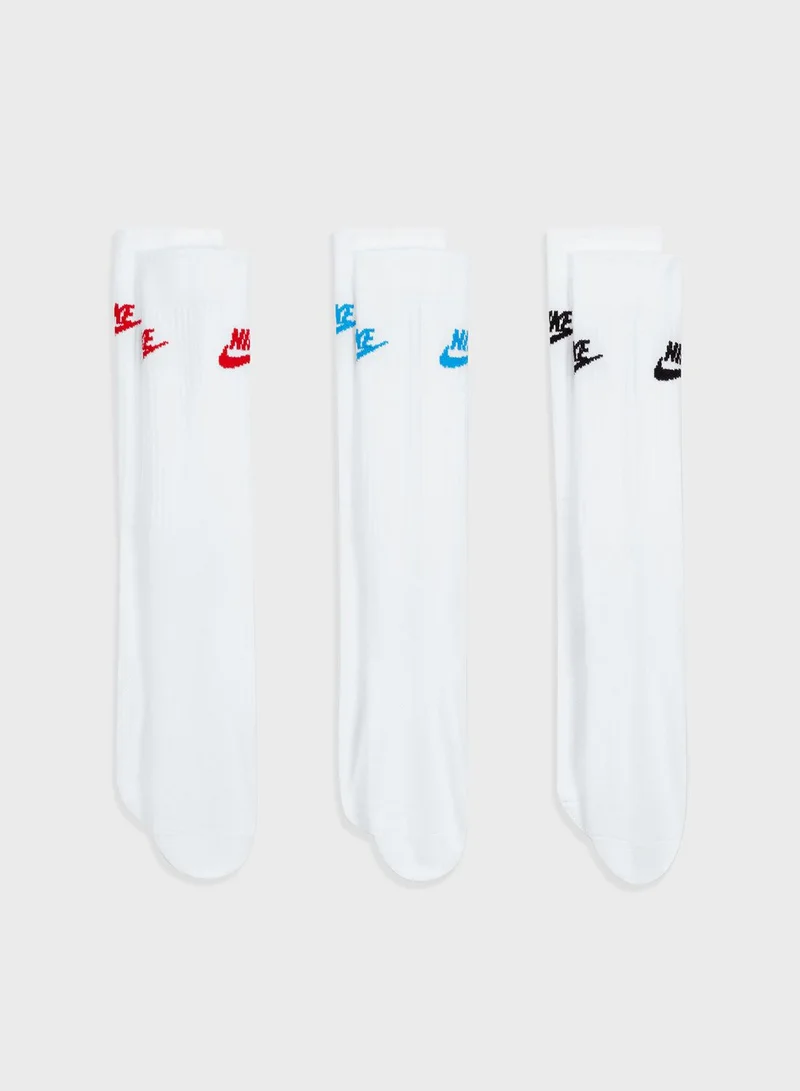 Nike 3 Pack Everyday Essential Crew Socks