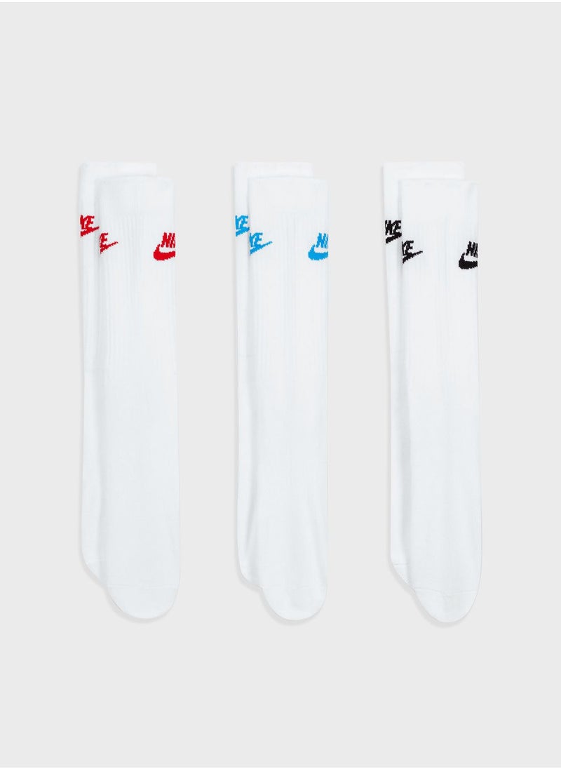 Nike 3 Pack Everyday Essential Crew Socks  - Image 4
