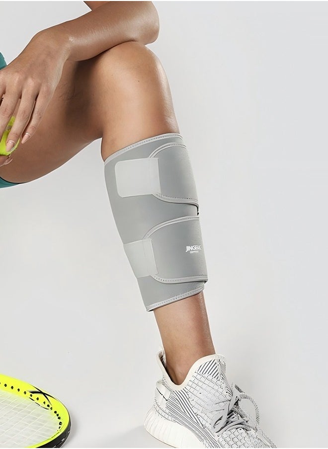 JINGBA SUPPORT - Shin Guards For Men And Women - 1 Pack Adjustable Shin Splint Support Shockproof Open Compression Calf Support Calf Compression Sleeves Calf Support Sleeves For Calf Pain Relief Strains, Sprains, Tennis Legs And Calf Injuries - Shin Guards And Adjustable Shin Splints Support Sports Recovery Fitness And Running - Image 1