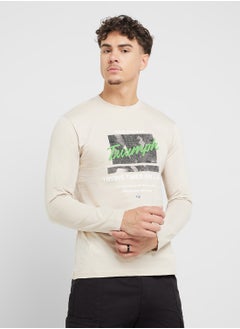 Seventy Five Basics Graphic Long Sleeve T-Shirt  - Image 1