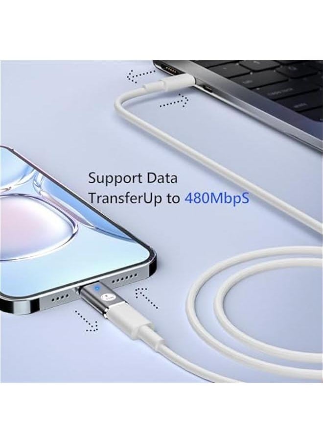 Generic - USB-C Male to Lightning Female Adapter,for iPhone 15/Pro/Max/Plus,for iPad Air,for Samsung,Support 35W PD Fast Charging&Data Transfer,Type C Charger Connector Cable,Not for Audio/OTG - Image 1