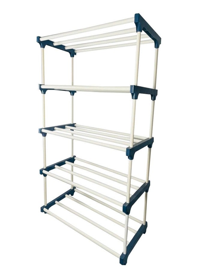 DEMARK QURACK Plastic Book Shelf Tall Narrow Storage Rack for Kids and Adults Modern Bookshelf Unit for Nursery, School, Home, and Office, Floor Mount Open (5 Tier Book Shelf) - Image 4