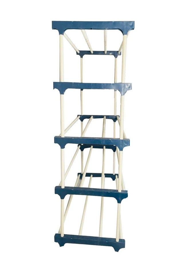 DEMARK QURACK Plastic Book Shelf Tall Narrow Storage Rack for Kids and Adults Modern Bookshelf Unit for Nursery, School, Home, and Office, Floor Mount Open (5 Tier Book Shelf) - Image 5