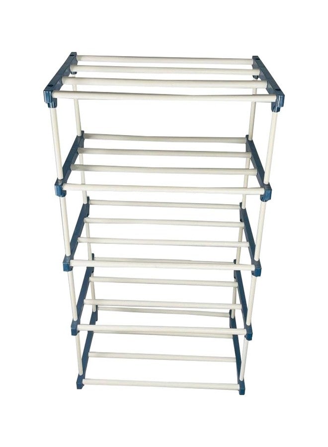 DEMARK QURACK Plastic Book Shelf Tall Narrow Storage Rack for Kids and Adults Modern Bookshelf Unit for Nursery, School, Home, and Office, Floor Mount Open (5 Tier Book Shelf) - Image 3
