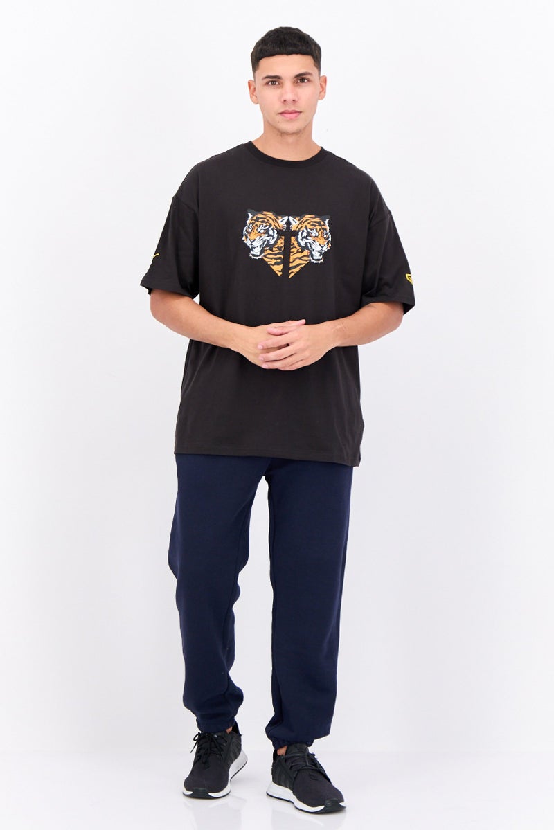 PUMA تي شيرت رياضي للرجال بأكمام قصيرة، خارجي، مجموعة سوداء - Image 4