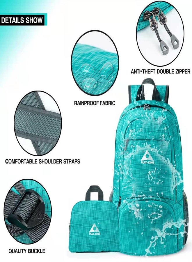 PLAY-KING Foldable Waterproof Lightweight Backpack for Shopping Travel or Hiking, for Men or Women - Image 3