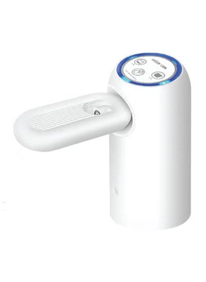 GREEN LION Auto Water Pump Foldable Water Dispenser / Water Inlet Pipe 50 Cm / Battery 1200mAh / Charging Port Type-C / LED Indicator / Pump Power 2.2–2.4L/min - White - Image 1