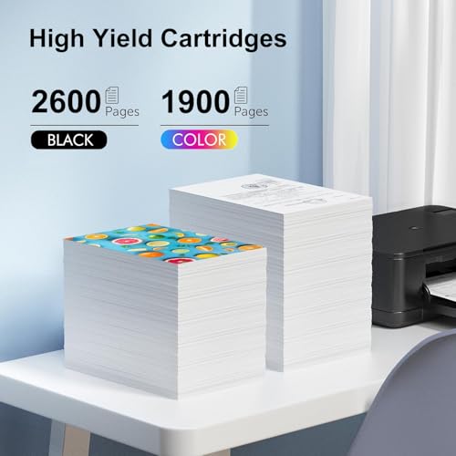 CHOUINKR Remanufactured Ink Cartridges for Epson 802 802XL 5 Combo Pack (Black, Cyan, Magenta, Yellow) to use with Workforce Pro WF-4720 WF-4730 WF-4734 WF-4740 Printers - Image 3