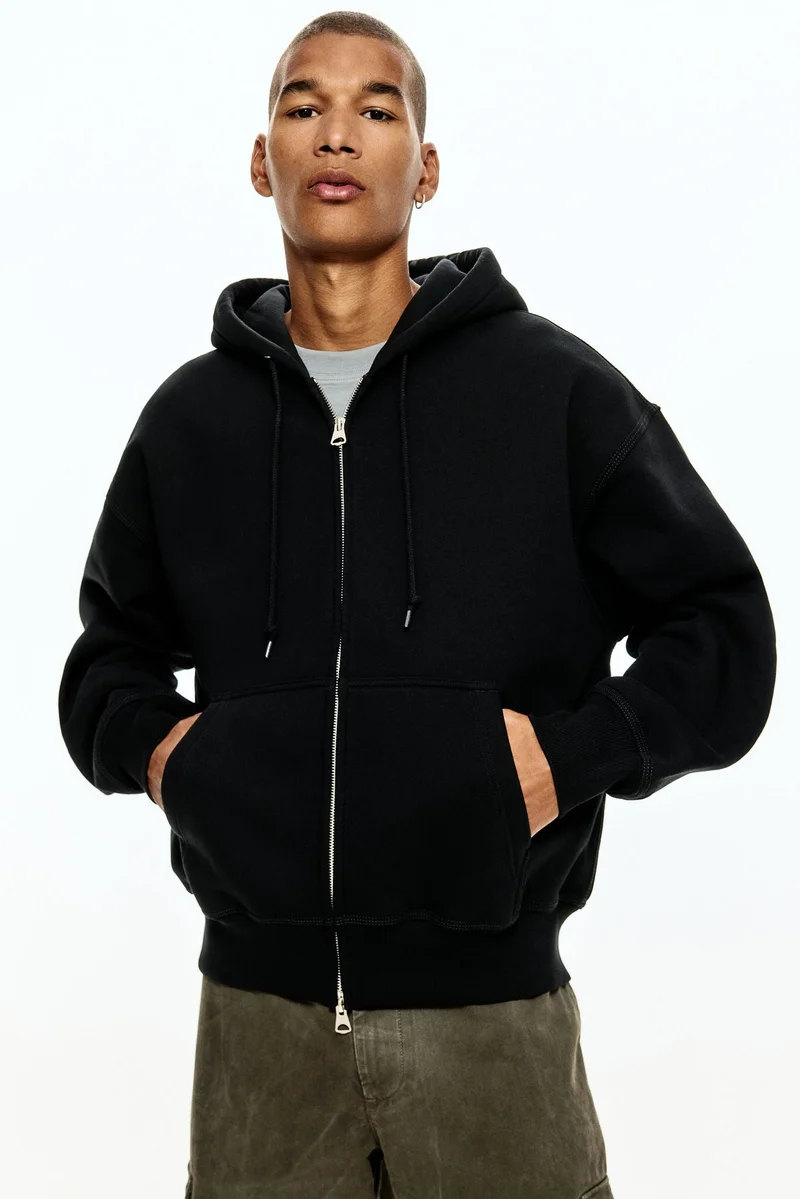 H&M Oversized Fit Zip-through hoodie