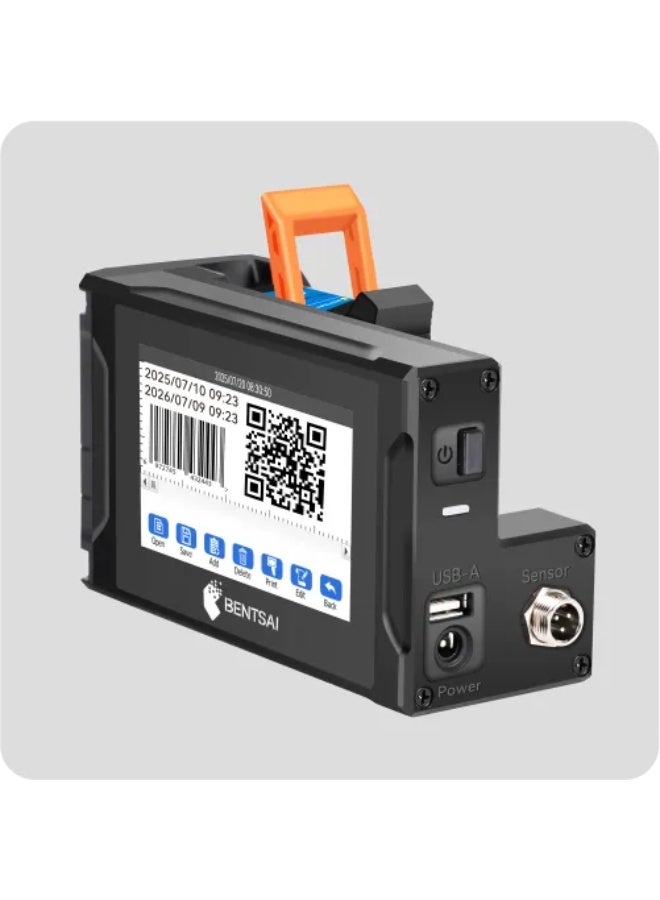 بنتساي طابعة Bentsai E61P متعددة الوظائف الحرارية النافثة للحبر - لطباعة تواريخ انتهاء الصلاحية، وأرقام الدفعات، ورموز الاستجابة السريعة، والباركود - Image 3
