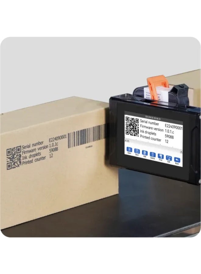 بنتساي طابعة Bentsai E61P متعددة الوظائف الحرارية النافثة للحبر - لطباعة تواريخ انتهاء الصلاحية، وأرقام الدفعات، ورموز الاستجابة السريعة، والباركود - Image 5