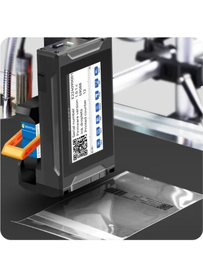 بنتساي طابعة Bentsai E61P متعددة الوظائف الحرارية النافثة للحبر - لطباعة تواريخ انتهاء الصلاحية، وأرقام الدفعات، ورموز الاستجابة السريعة، والباركود - Image 1