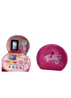 Kids Toys Pretty in Pink Makeup Kit Stylish Storage Case for Beauty Essentials  - Image 1
