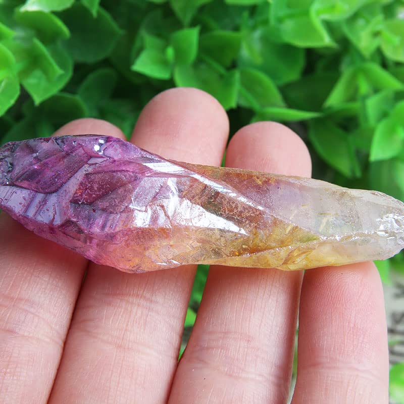 Acxico 1Pcs 100g Titanium Rainbow Aura Lemurian Quartz Crystal Pointed Healing - Image 4