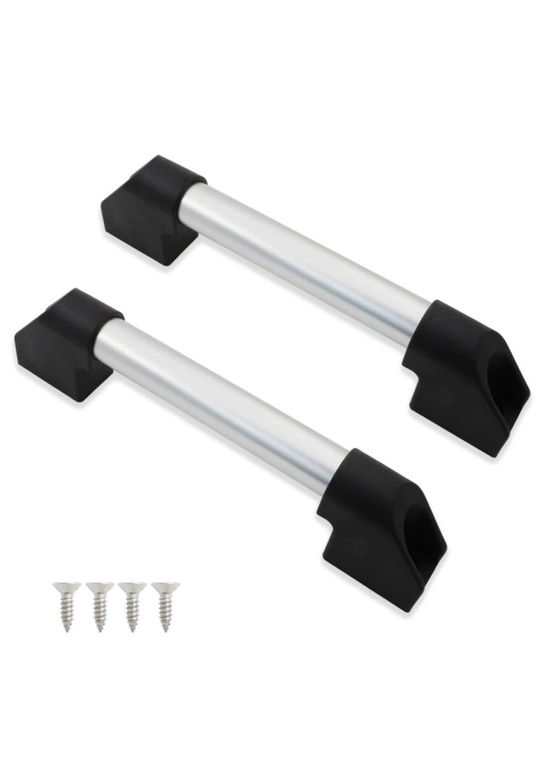 Excefore RV Grab Door Handle, Aluminum for Camper, Trailer, Cargo Trailer, Motor Home, Boat, Automotive, Cart, 2 Pack, Come with Screws  - Image 1