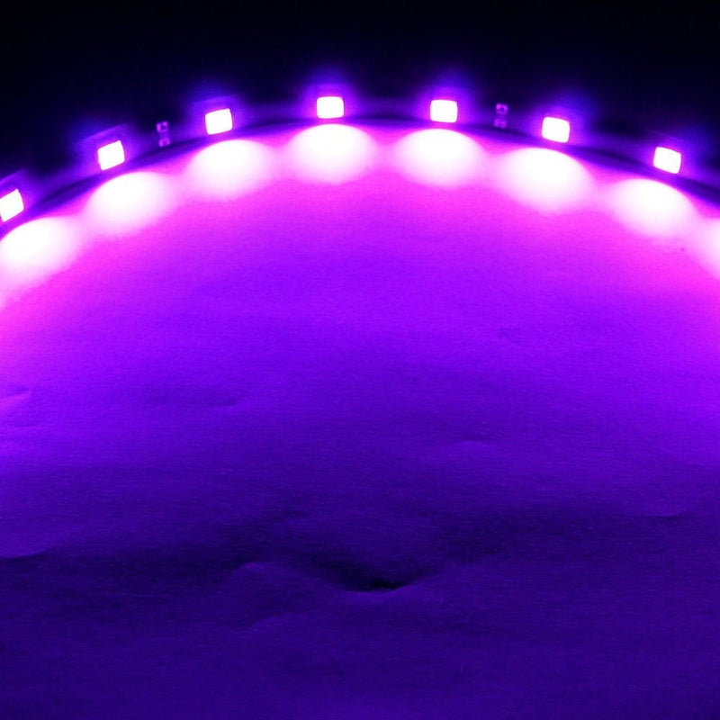 SOCAL-LED LIGHTING 30cm 12" Purple Flexible LED Strips High Power Bright 5050 12 SMD Car DRL Under Dash Accent Light, Waterproof, Cuttable, Pack of 2 - Image 4