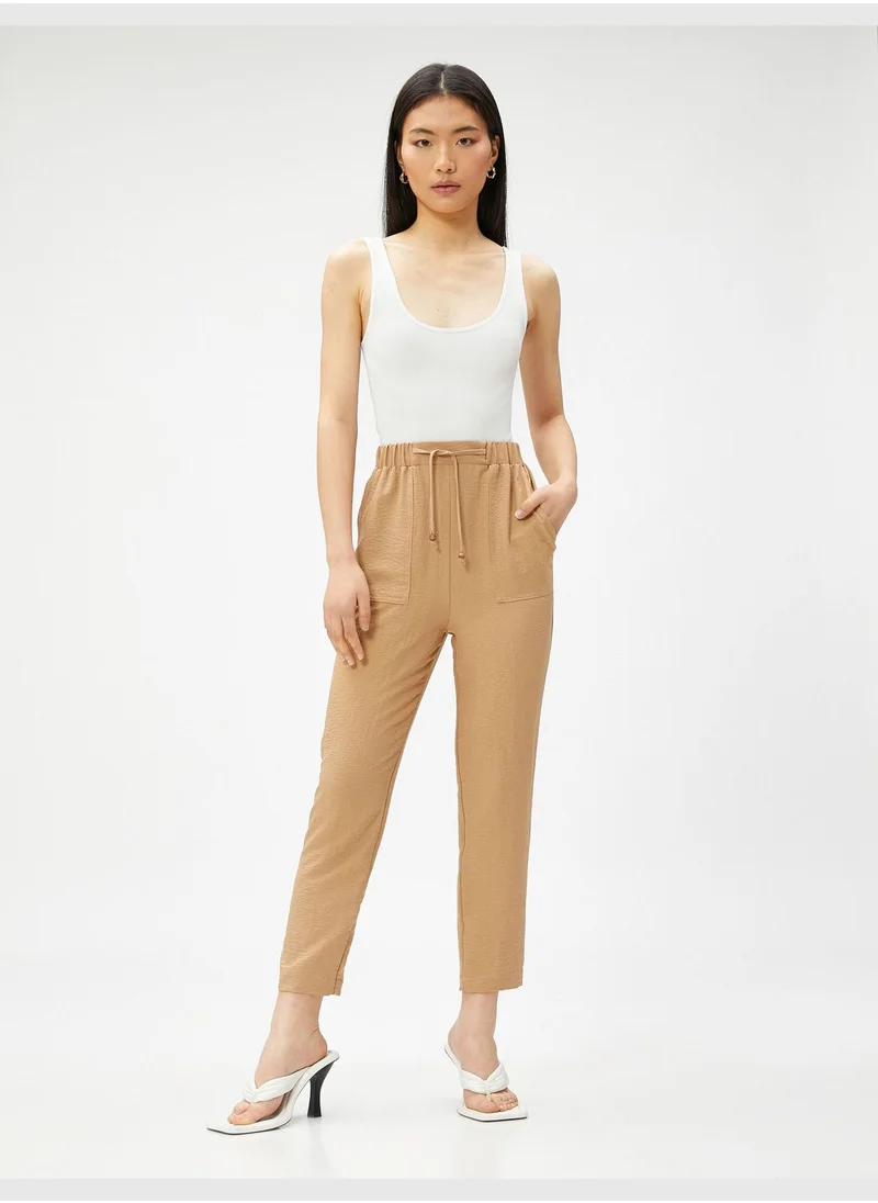 KOTON Drawstring Relax Trousers