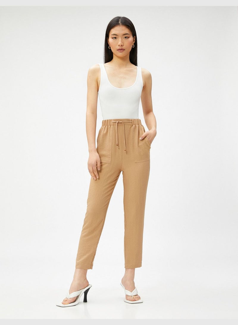 KOTON Drawstring Relax Trousers - Image 1