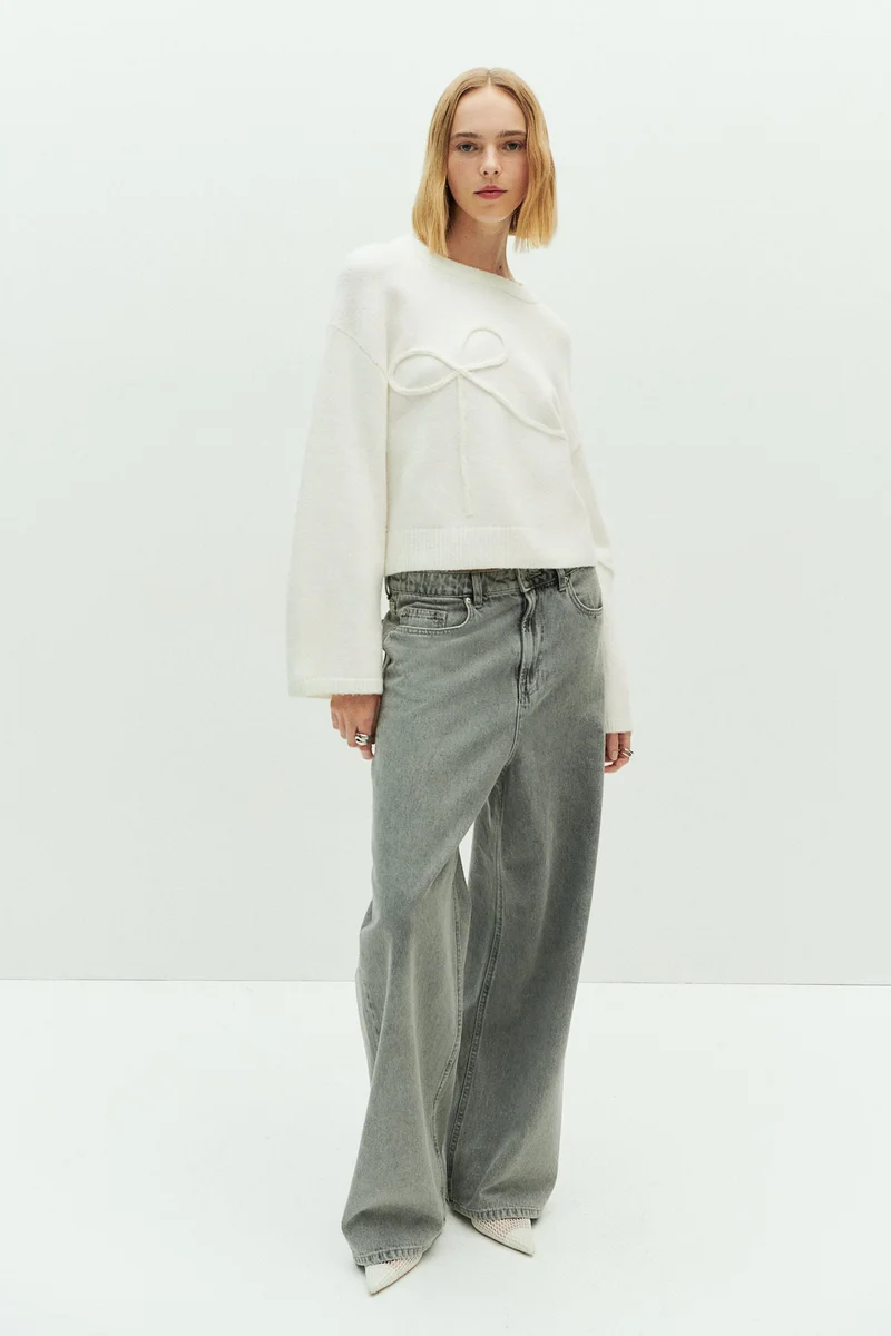 H&M Appliquéd jumper