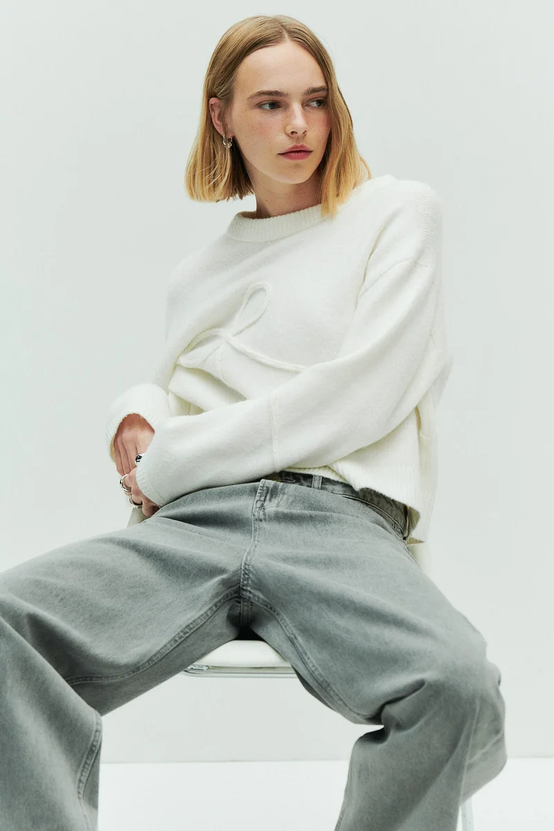 H&M Appliquéd jumper