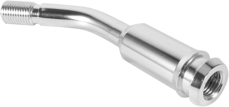 woobles 5inch Gear Shifter Stick Lever Bend Extension Shift Knob Extender for T4 Silver - Image 1