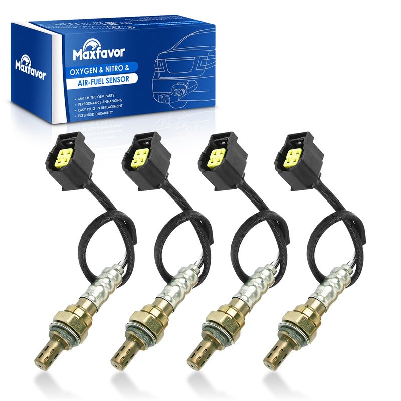 MAXFAVOR 4Pcs Oxygen Sensor 2344545 x4 O2 Sensor Replacement for 2014 2015 Ram ProMaster 1500 2500 3500 36Lfor 20112015 Dodge Challenger Charger Durango Jeep Grand Cherokee Chrysler 300 02 Sensor