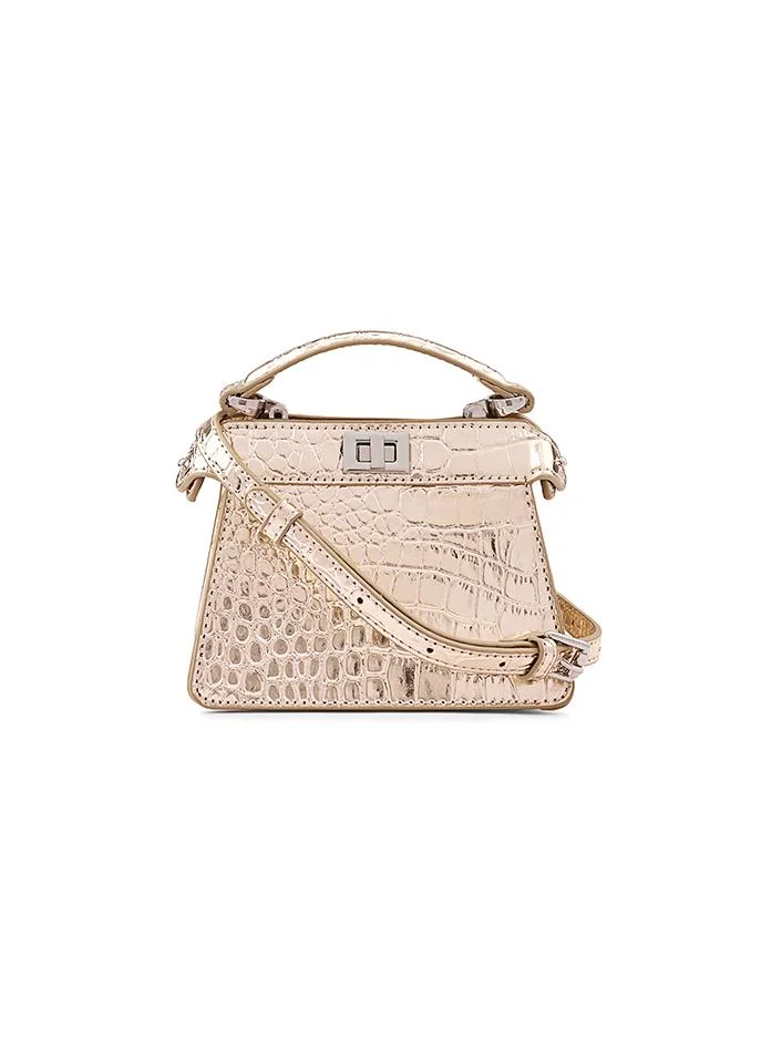 كابلي Tween Girls Croc-Effect Top Handle Bag