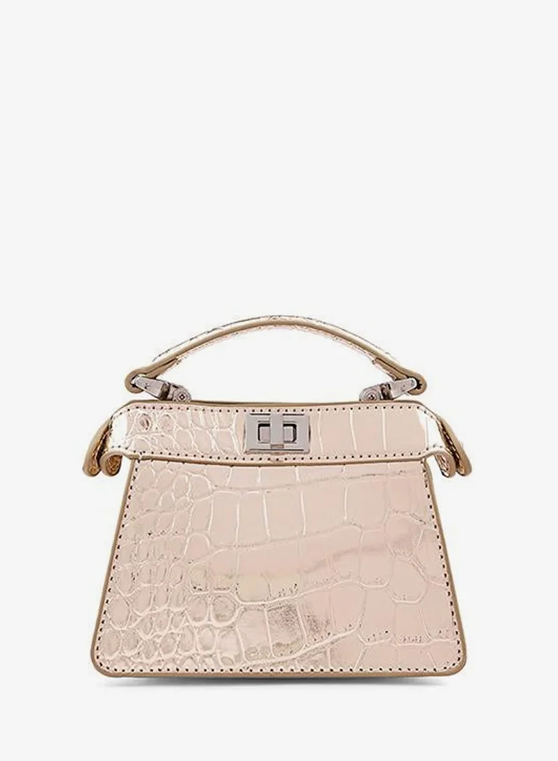 Cuple Tween Girls Croc-Effect Top Handle Bag