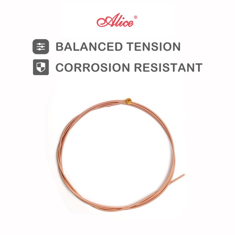Alice Acoustic Guitar Strings Set - 6-String for Beginner, Briliant Steel Copper Alloy in Phosphor Bronze Color, 1 Pack (A206 Super Light) - Image 4