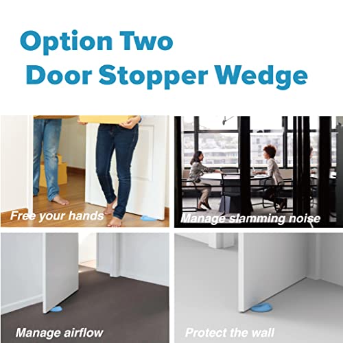 Neobay Upgraded Silicone Door Pinch Guard and Door Stoppers 2 Functions in 1 with 4 Free Hooks, Heavy Duty Finger Pinch Guard Prevents Finger Pinch Injuries, Slamming Doors. 4 Packs, Blue - Image 3