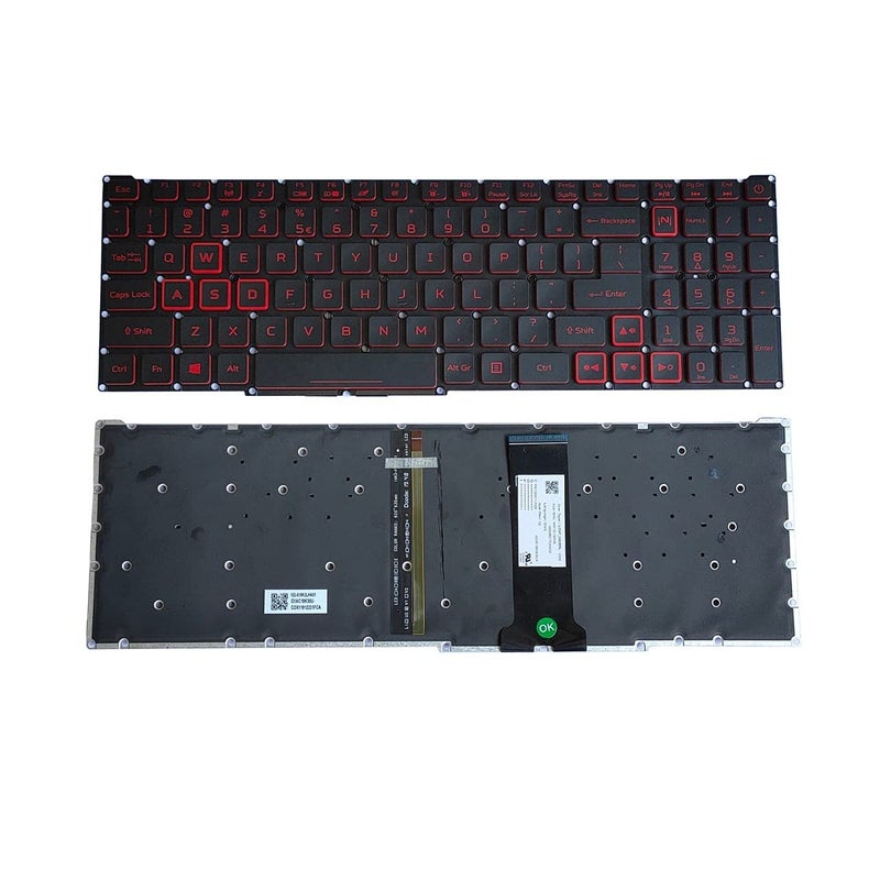 WISTAR Laptop Keyboard Compatible with Acer Nitro7 Nitro 5 AN515-52 LG5P_A52BRL CNY NKI151306B G5P_A53BRL CNY G5P_A53BRL CNY NKI151306FT Series with Backlight - Image 5