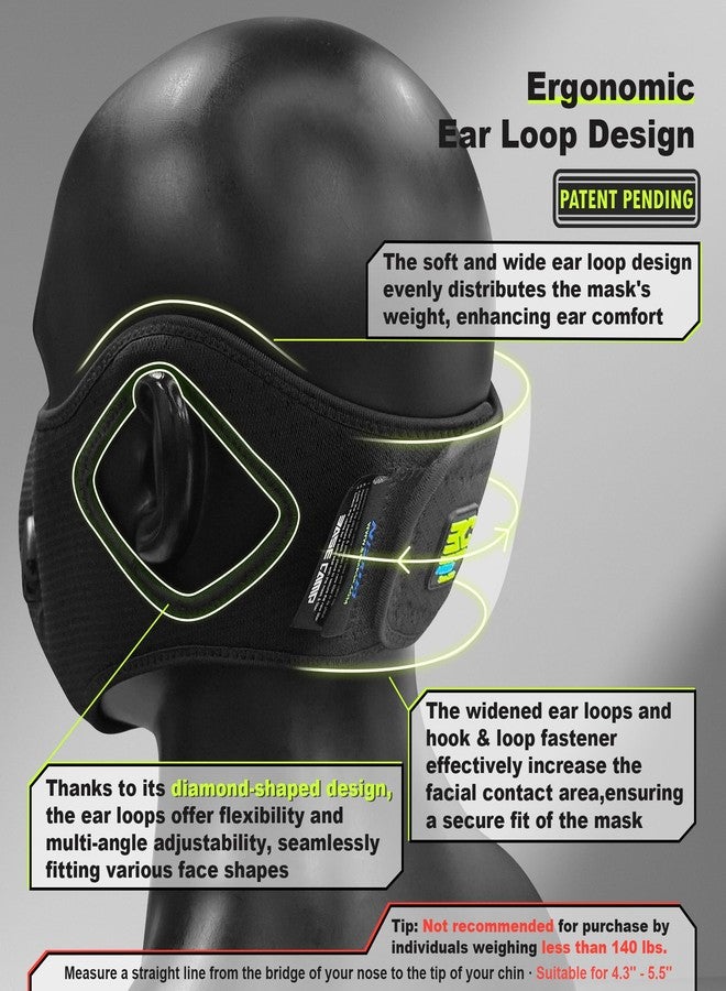 BASE CAMP Reusable M Pro Dust Mask, Long Strap Respirator Mask with 6 Filter-Face Mask for Dust Pollen, welding, Construction, Sanding, Yard Lawn, Paint, Woodworking - Image 3