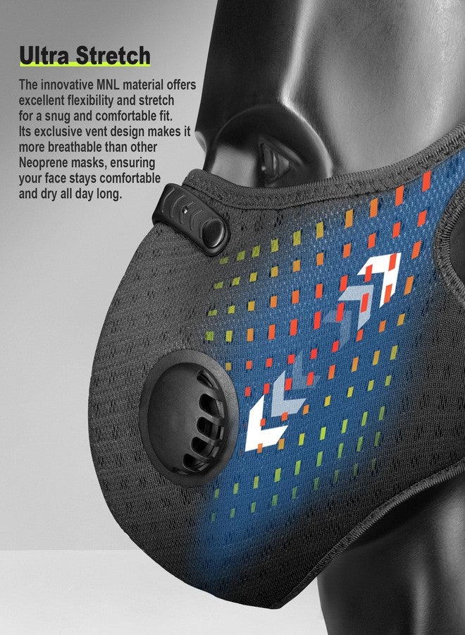 BASE CAMP Reusable M Pro Dust Mask, Long Strap Respirator Mask with 6 Filter-Face Mask for Dust Pollen, welding, Construction, Sanding, Yard Lawn, Paint, Woodworking - Image 4