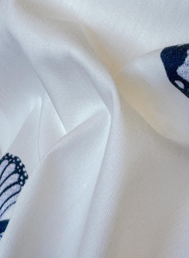 LIWHENHAO طقم غطاء لحاف LIWHENHAO بتصميم فراشات، مقاس مفرد، قطن 100%، بنقشة فراشات سوداء كرتونية على خلفية بيضاء كريمية، يتضمن غطاء لحاف واحد بتصميم حيوانات لطيفة، وسحاب إغلاق، و2 غطاء وسادة للأطفال من الجنسين. - Image 5