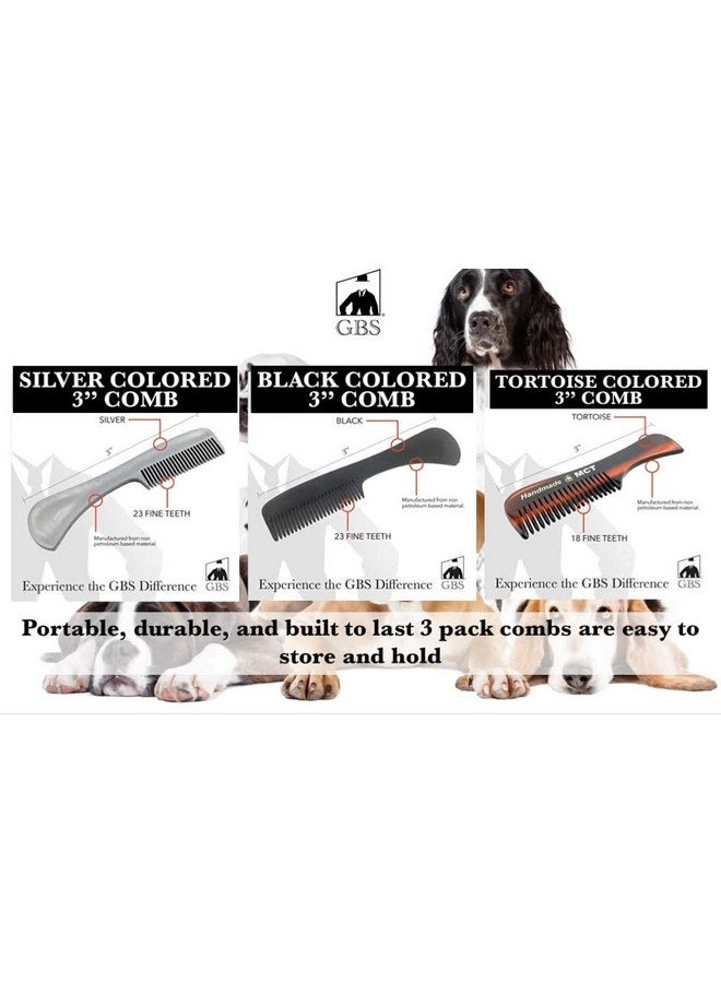 G.B.S Pet Eye Small Combs for Dogs and Cats - Pack of 3 - Remove Tear Crust and Stains Easily! - Image 2