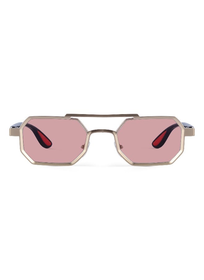 Woggles Ockhi Exhale Pink Hexagonal Sunglasses  - Image 4