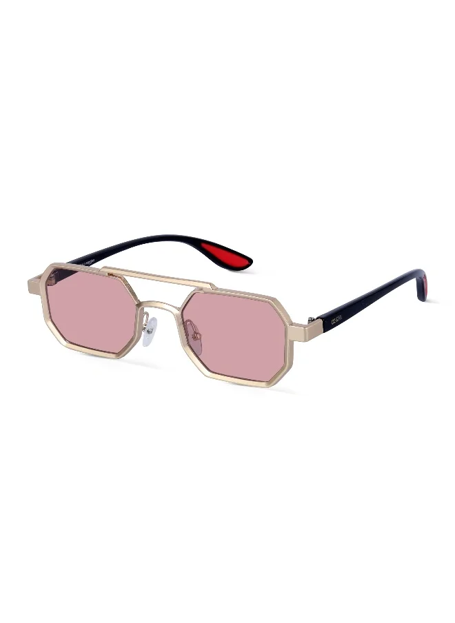 Woggles Ockhi Exhale Pink Hexagonal Sunglasses