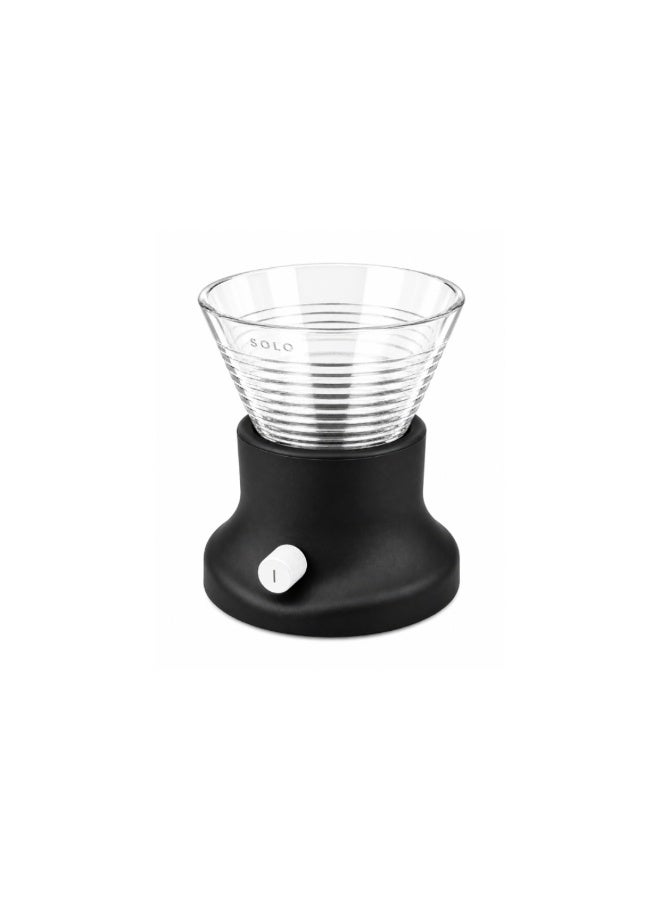 سولو أداة تحضير القهوة SPIN V2 Hybrid، من Tritan باللون الأسود الشفاف، قطّارة قهوة بالتقطير مع قاعدة سيليكون للتحكم المتغير في التدفق، متوافقة مع فلاتر ورقية مقاس 185 - Image 1