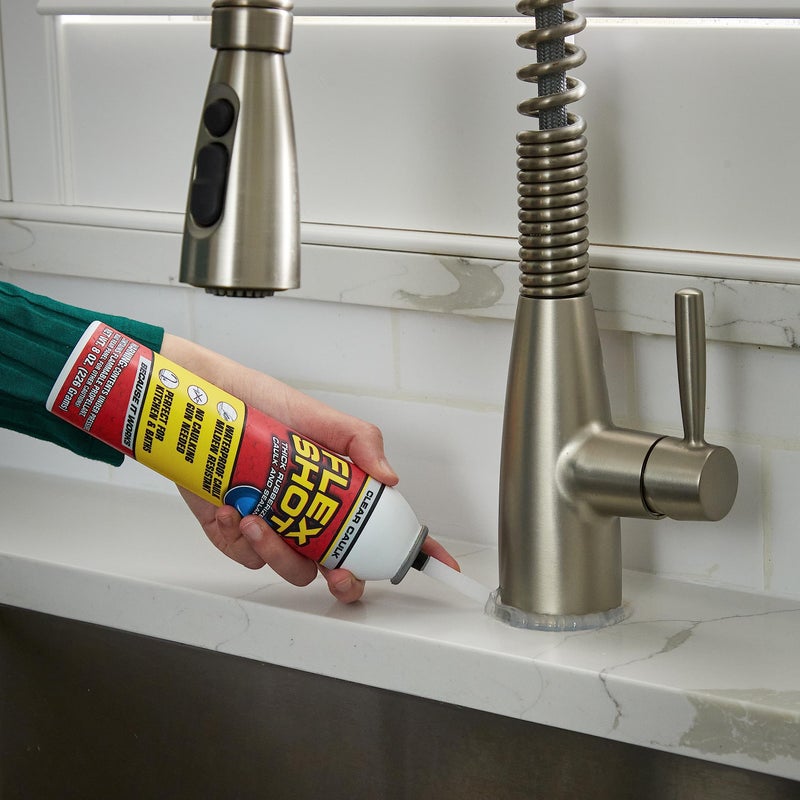 Flex Shot Rubber Adhesive Sealant Caulk, 8-oz, Clear - Image 5
