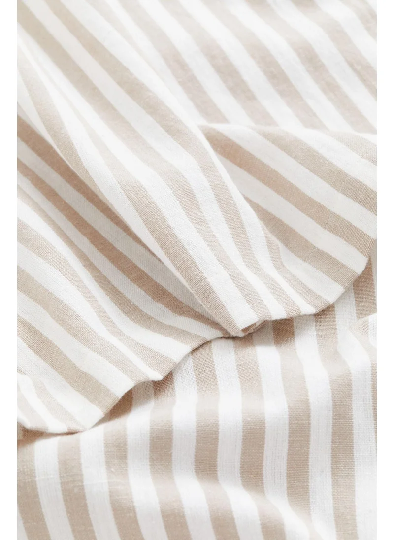اتش اند ام Striped cotton tablecloth